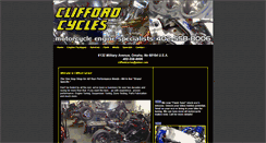 Desktop Screenshot of cliffordcycles.com