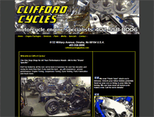 Tablet Screenshot of cliffordcycles.com